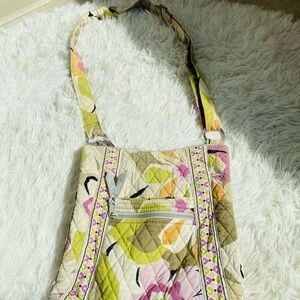 Vera Bradley Portobello Floral Shoulder Bag Tote Multicolor Cotton Purse